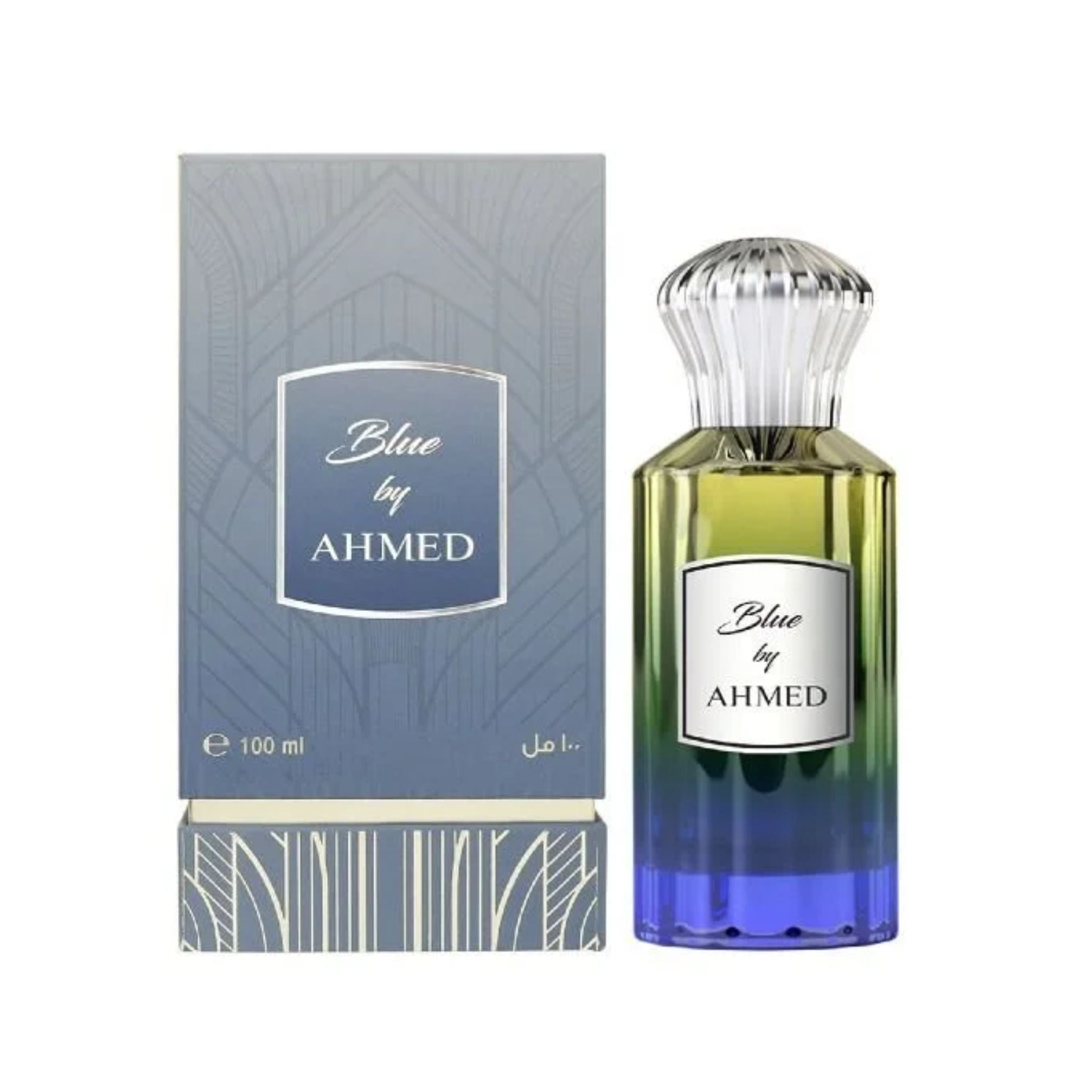 Ahmed Al Maghribi Blue For Men EDP 100ml bottle and box packaging authentic stock Impressive Store
