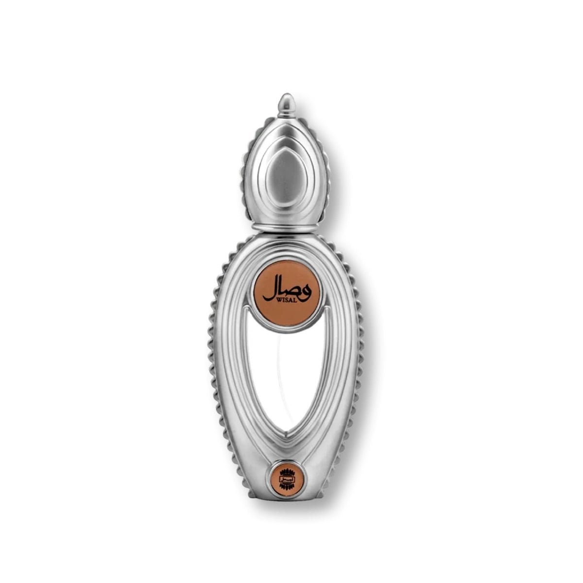 Ajmal Wisal For Women Edp 50ml luxury bottle front view, featuring its signature gold design element