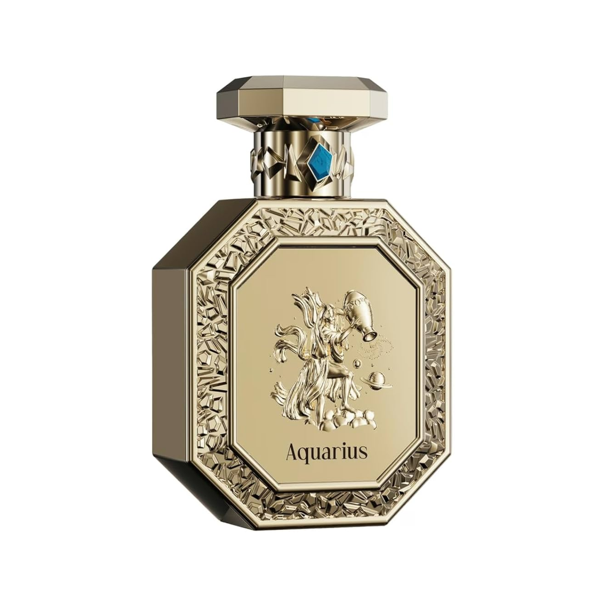 Aquarius French Avenue Unisex Eau De Parfum 100ml clear glass bottle with ocean blue accents