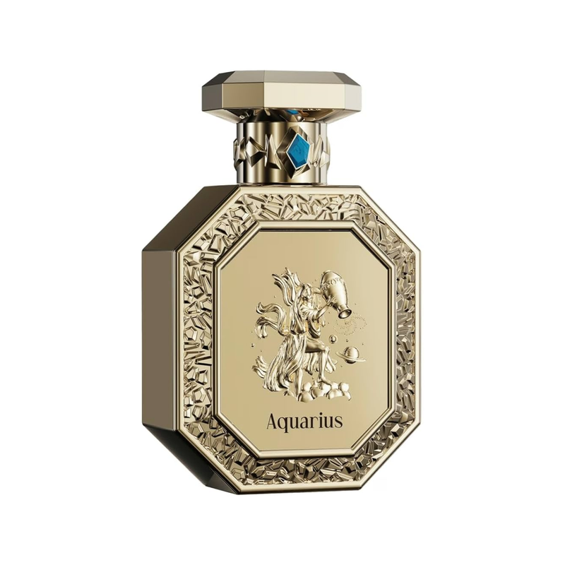 Aquarius French Avenue Unisex Eau De Parfum 100ml clear glass bottle with ocean blue accents