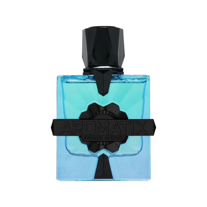 Aromatix X French Avenue Magnetiq 100ml EDP perfume bottle front view featuring sleek modern design and luxury detailing