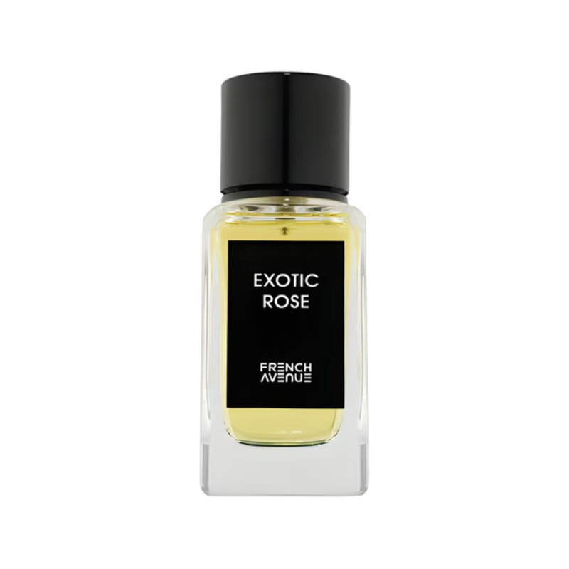 Exotic Rose French Avenue Unisex Eau De Parfum 100ml elegant rose tinted glass bottle