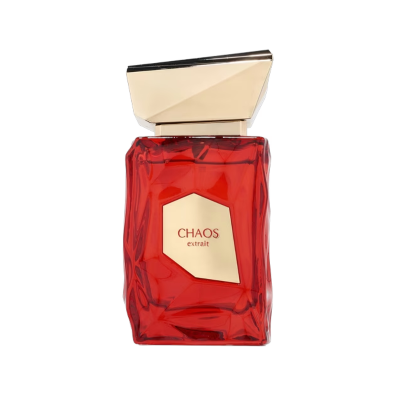 French Avenue Chaos 100ml EDP perfume bottle front view featuring sleek modern design and luxury cap