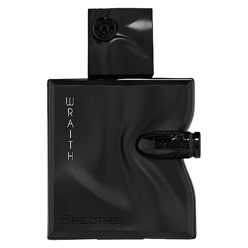 French Avenue Spectre Wraith Eau De Parfum 80ml bottle for men, luxury deep aesthetic glass bottle design showcasing original branding.