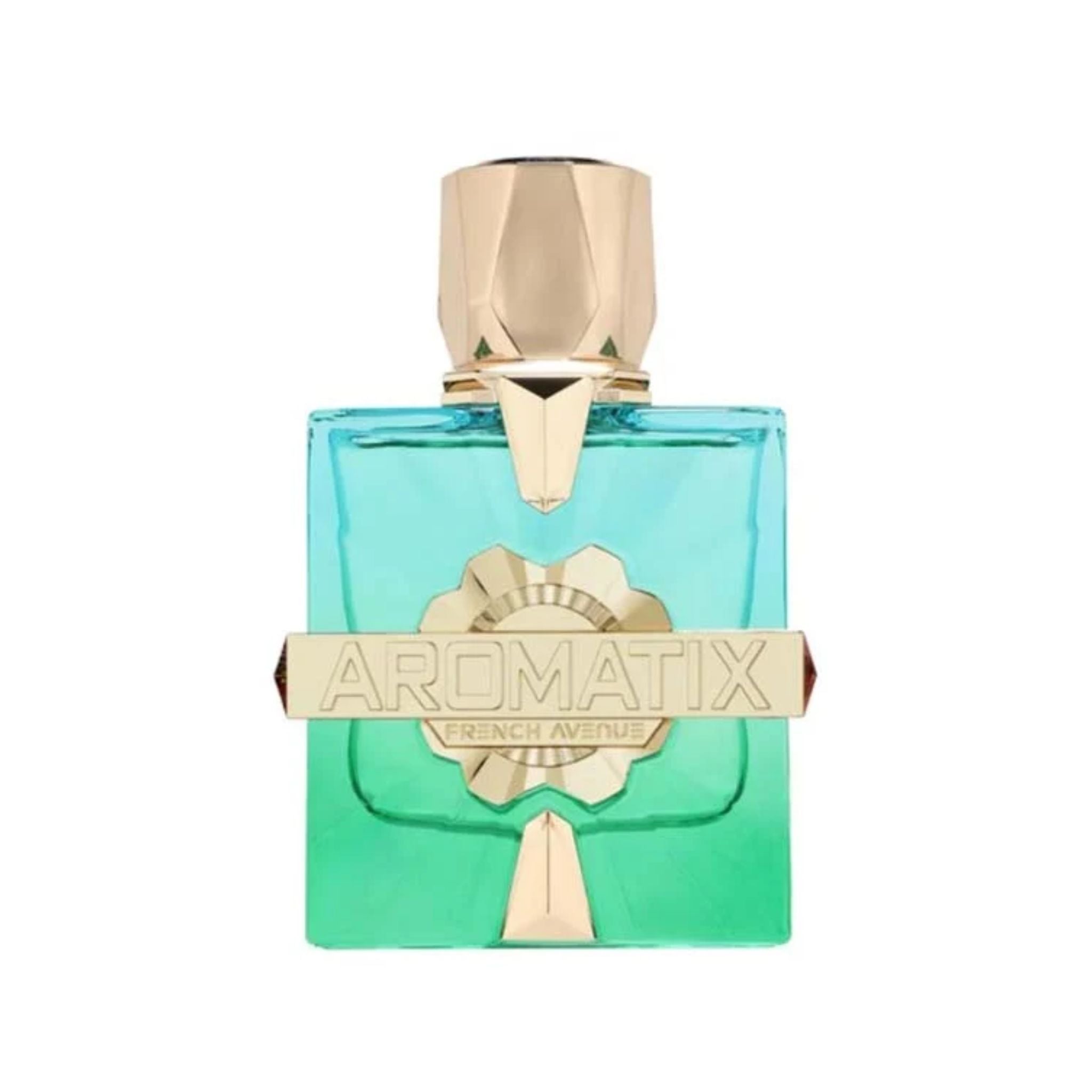 French Avenue Sun Kissed X Aromatix EDP 100ml luxury perfume bottle front view available at Impressive Store Pakistan