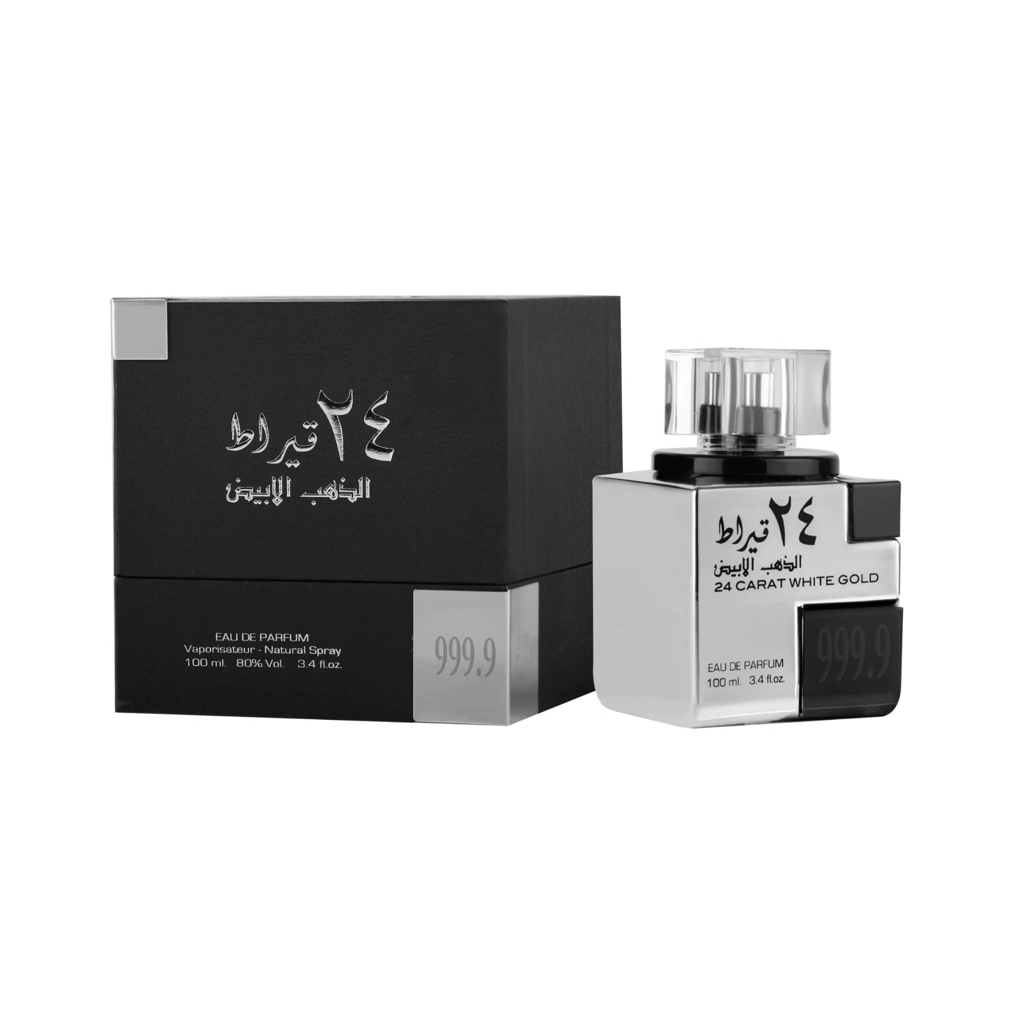 Lattafa 24 Carat White Gold Original Bottle & Box Pack