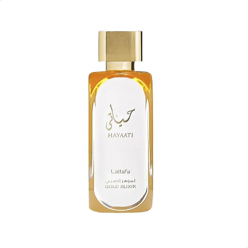 Lattafa Hayaati Gold Elixir 100ml EDP Bottle - Authentic Leather & Amber Perfume for Men and Women at Best Price in Pakistan