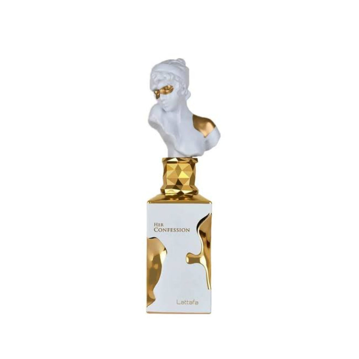 Lattafa Her Confession For Women EDP 100ml bottle front view showcasing its elegant design.