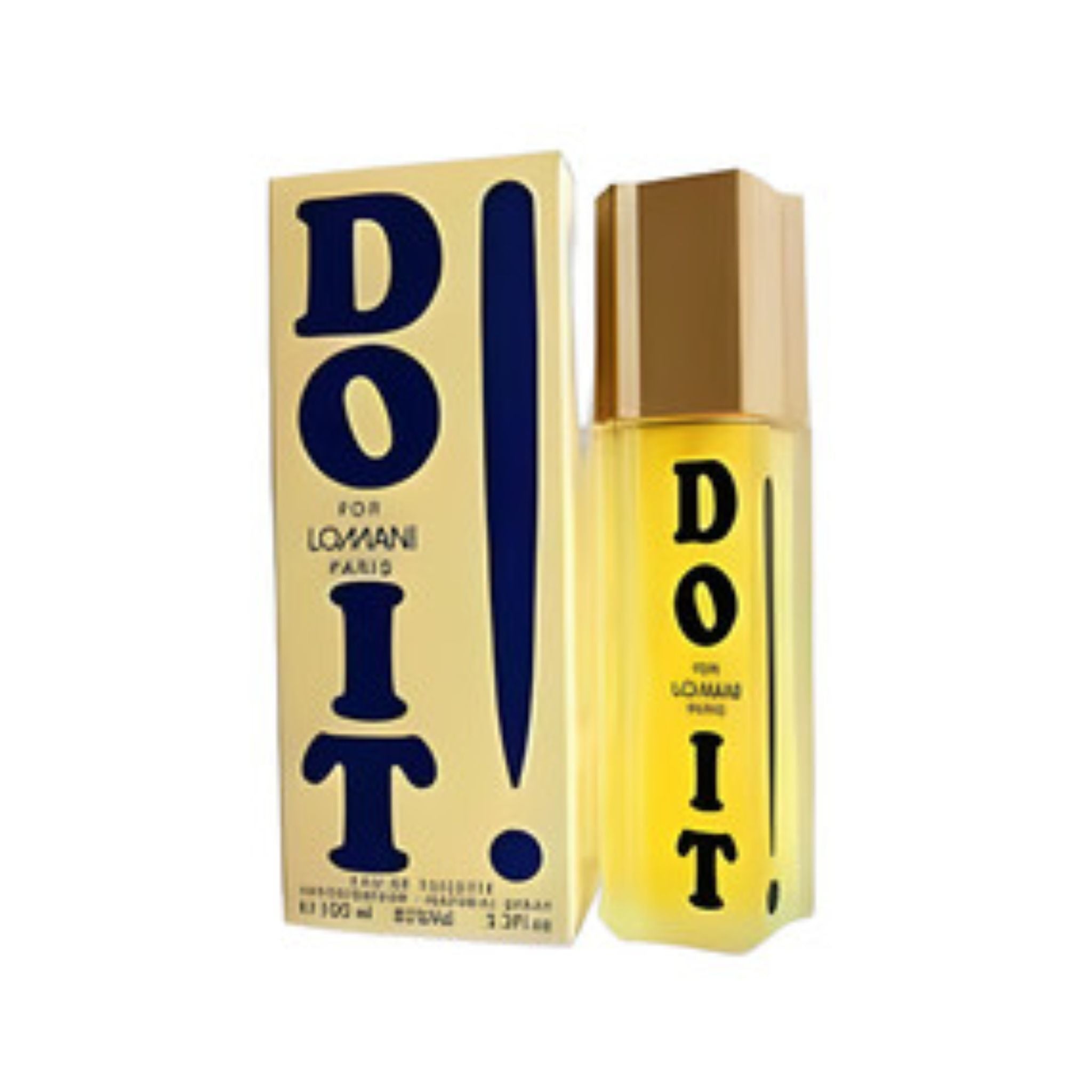 Lomani Do It For Men Edt 100ml authentic box packaging and bottle setup