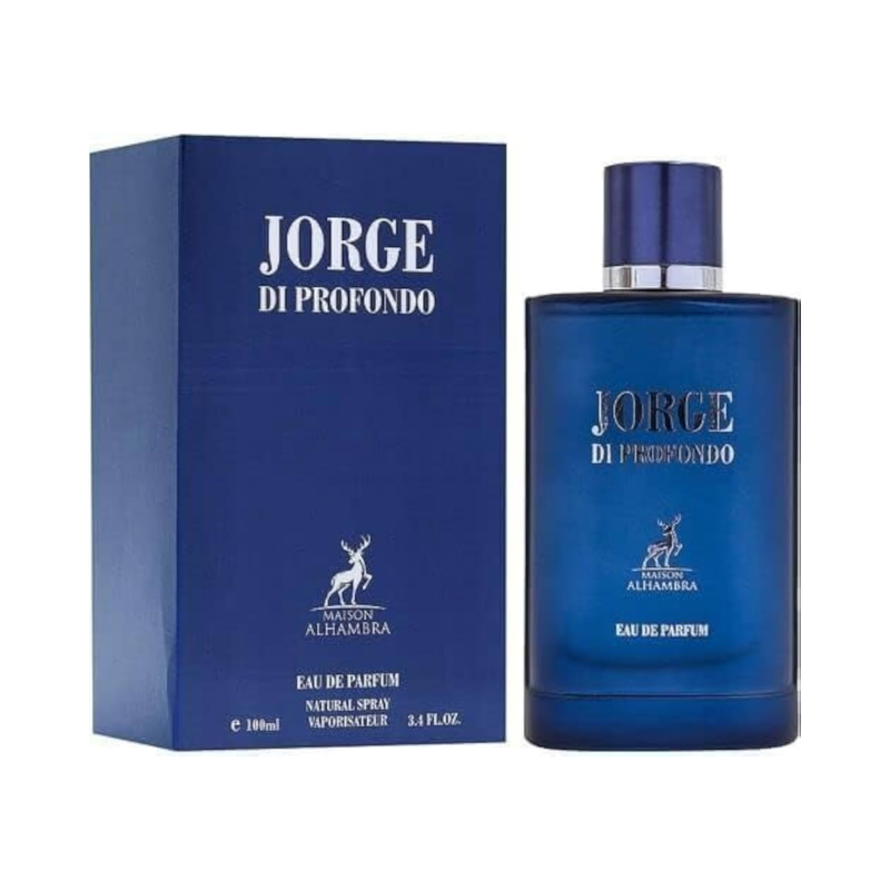 Maison Alhambra Jorge Di Profumo Deep Blue Edp 100ml Box and Bottle Packaging Original,