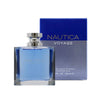 Nautica Voyage For Men Edt 100ml bottle & Box showing the blue juice and silver cap, authentic Nautica perfume in Pakistan.