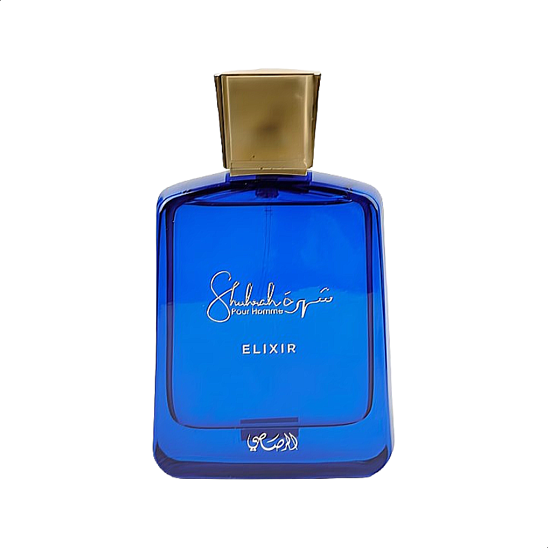 Rasasi Shuhrah Elixir For Men Edp 90ml bottle, new 2025 launch intense men's perfume, authentic Rasasi fragrance in Pakistan.