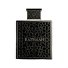 Rayhaan Obsidian For Men Edp 100ml sleek black bottle, authentic woody iris and leather perfume for men in Pakistan.