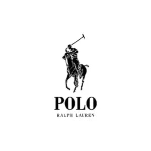Polo Ralph Lauren logo featuring a polo player on horseback with text below.