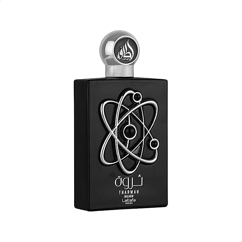 Lattafa Tharwah Silver EDP 100ml Elegant Bottle