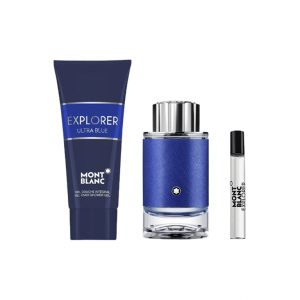 Montblanc Explorer Ultra Blue for Men 3pcs Gift Set