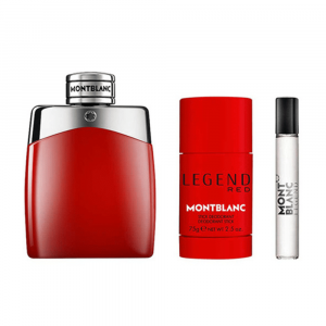 Mont Blanc Legend Red 3 Piece Gift Set For Men