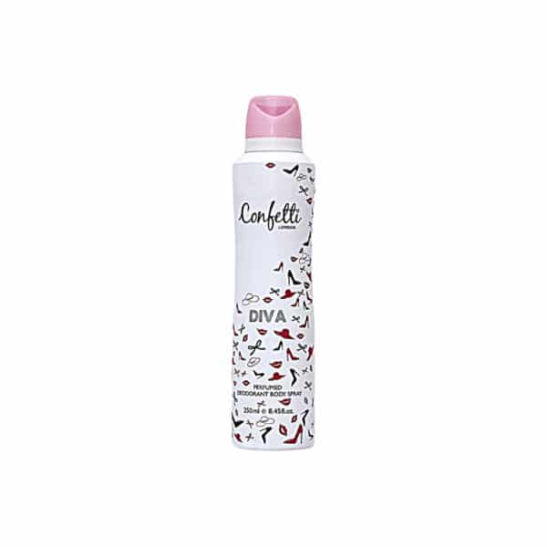 Confetti London Diva Deodorant Spray For Women 250ml