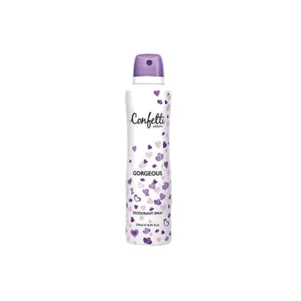 Confetti London Gorgeous Deodorant Spray For Women 250ml