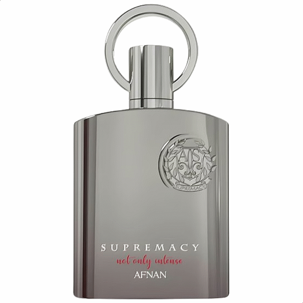 Picture of a Perfume "Gray colored" Bottle of Afnan Supremacy Not Only Intense.